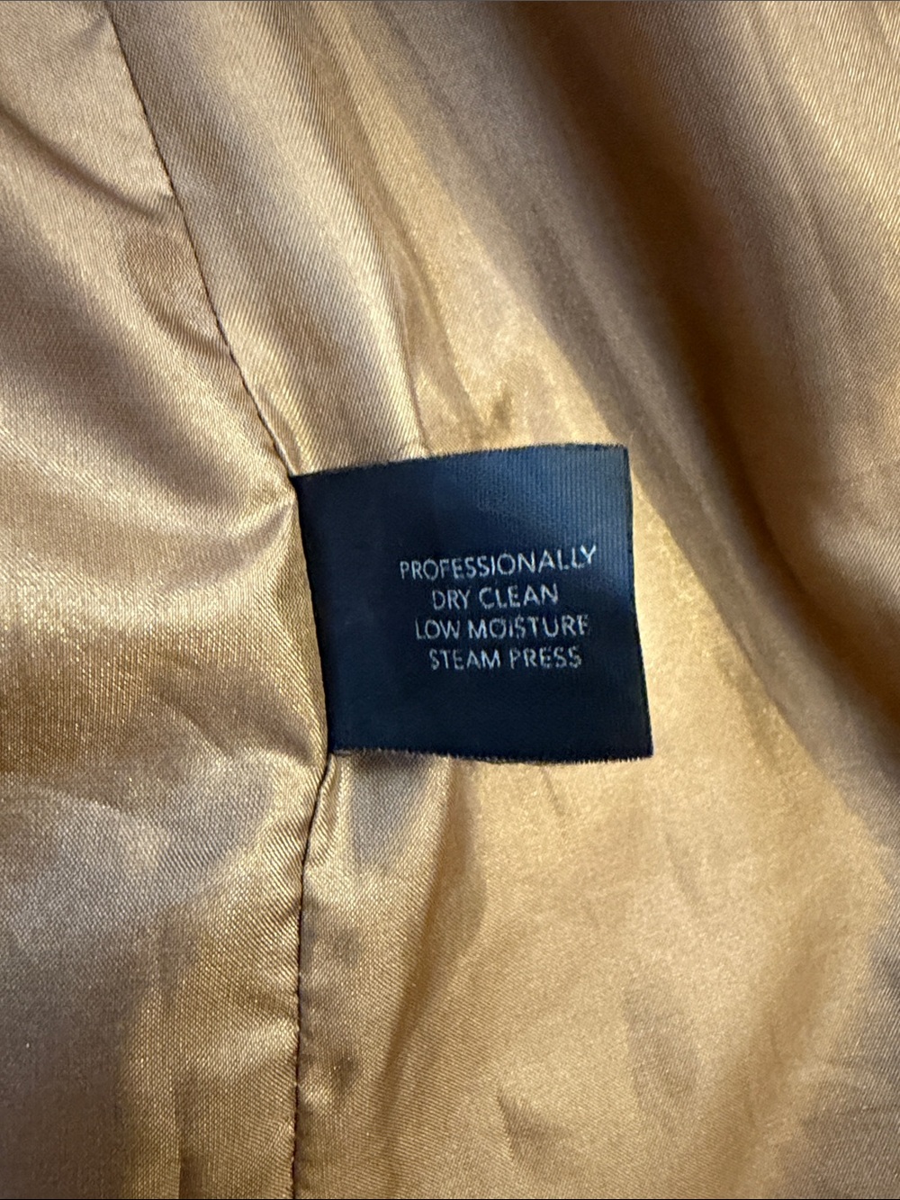 Anne Klein Camel-Tan Belted Wool-Blend Trench Coat - Picture 16 of 16